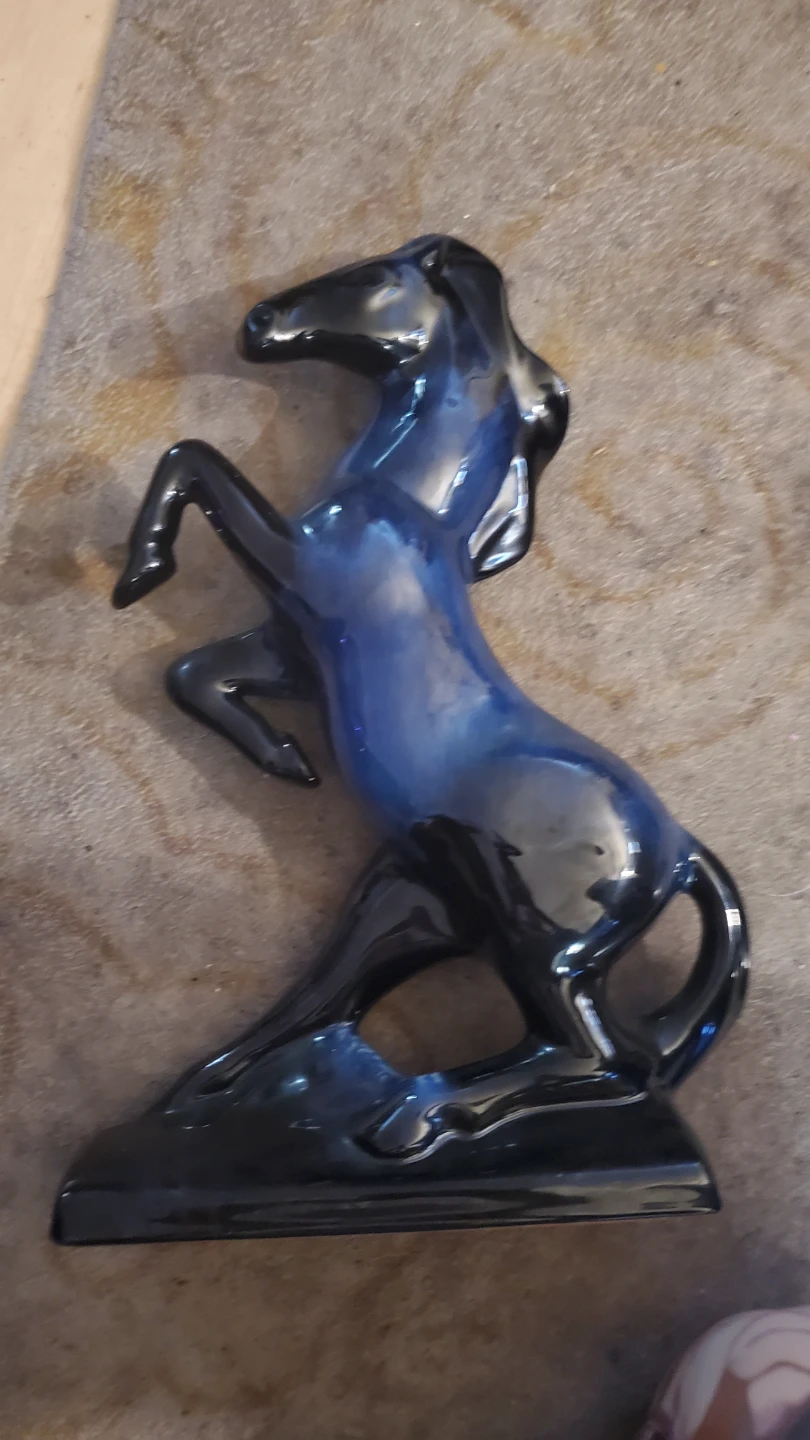Ceramic Rearing Horse Figurine