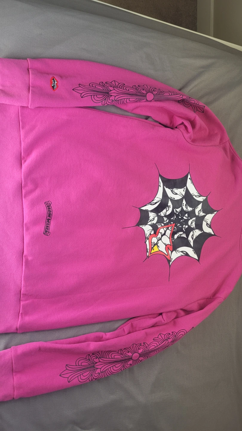 Chrome Hearts Pink Hoodie Cheak descriptions 110$