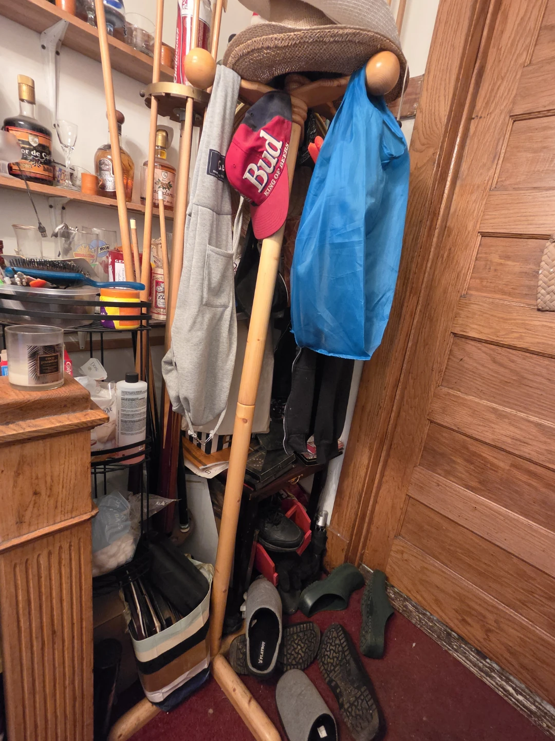 Wooden Coat Rack Stand