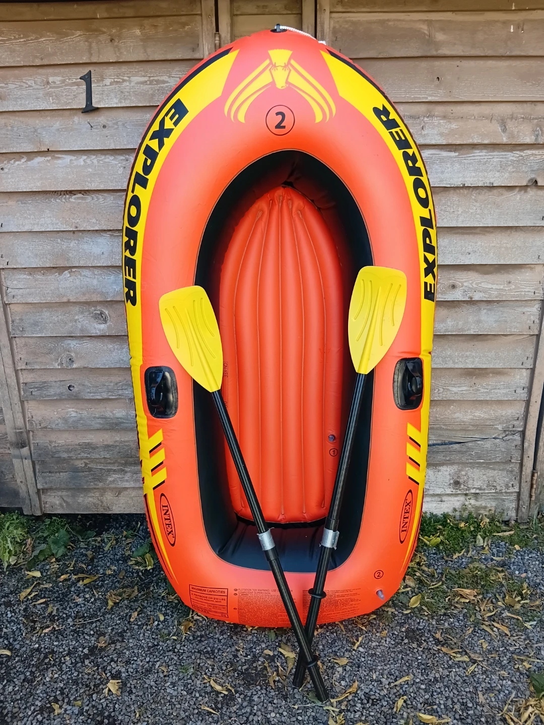 Intex Explorer 200 Inflatable Boat & Two Oars