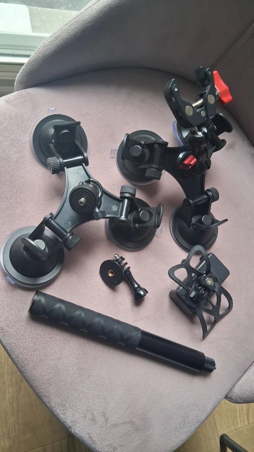 suction mount x6 cups car windshield invisible stick 1.2m Long - photo 2