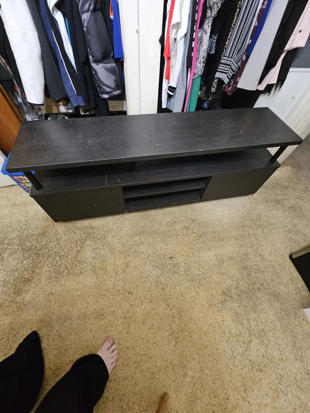 Black TV Stand Media Console