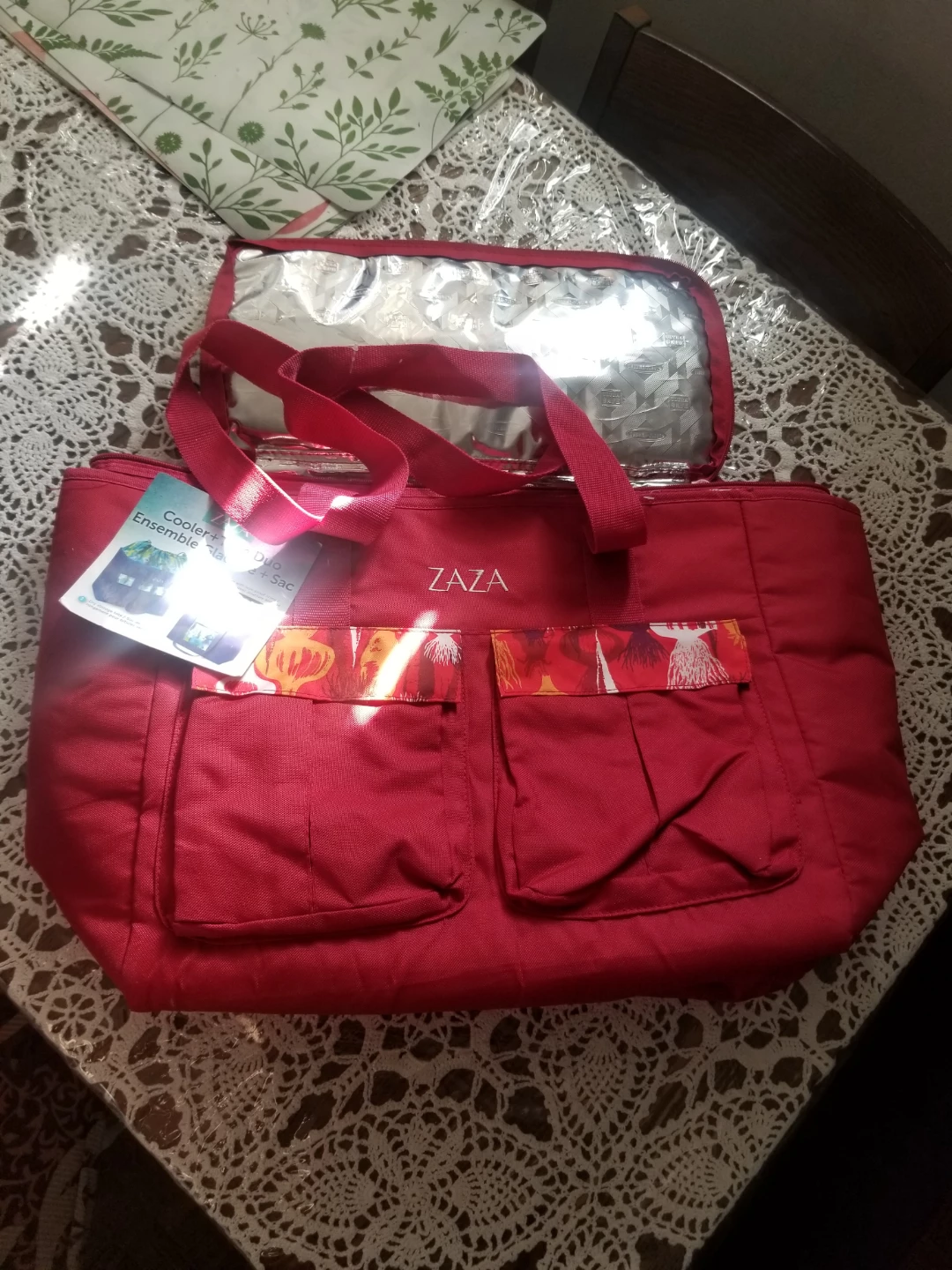 Brand New Zaza Cooler and Tote Bag Set