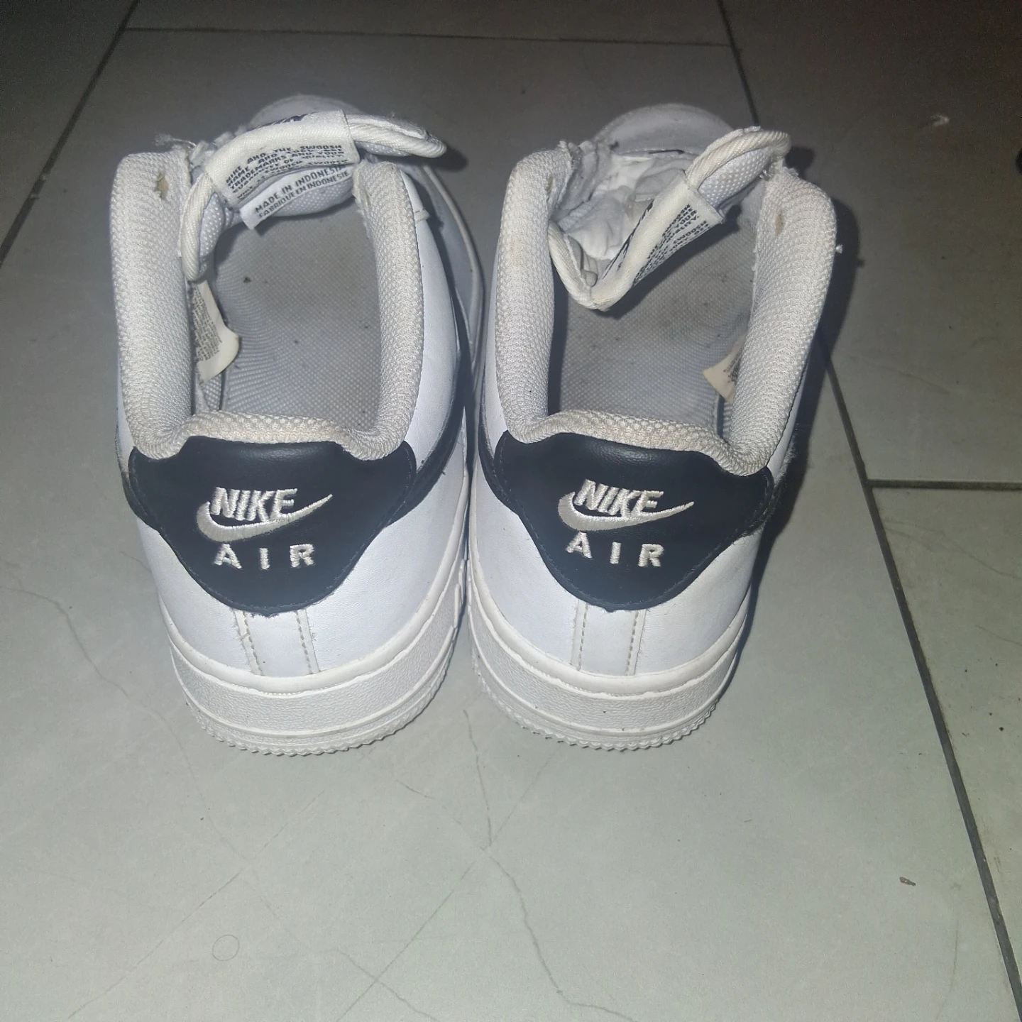 Nike Air Force 1 Sneakers White and Black - photo 2