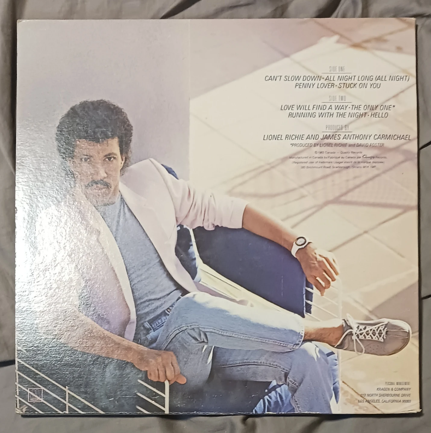 Lionel Richie - Can't Slow Down Vinyl LP - photo 3