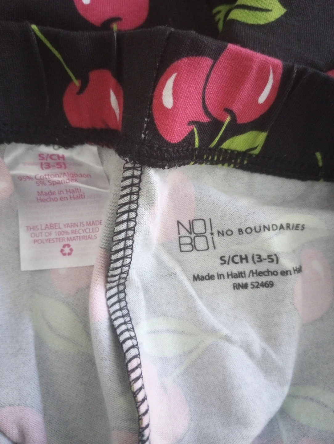 No Boundaries Cherry Print Leggings Size S - photo 2