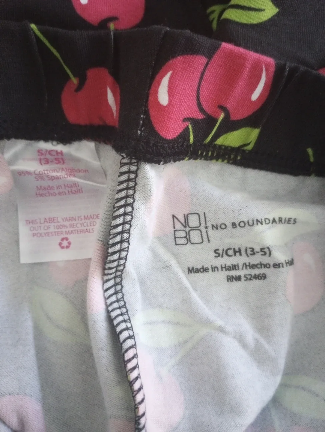 No Boundaries Cherry Print Leggings Size S - photo 2