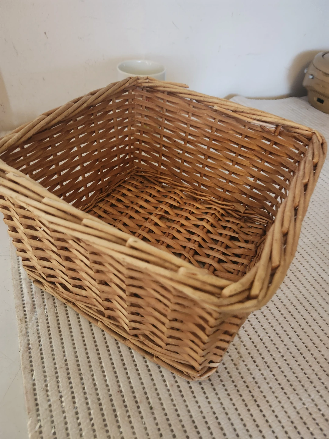 Woven Wicker Storage Basket