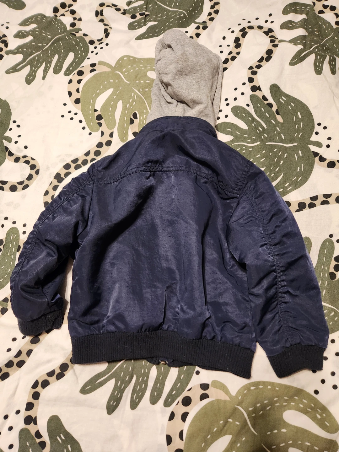Boys' Navy Bomber Jacket with Hood 3T - photo 2