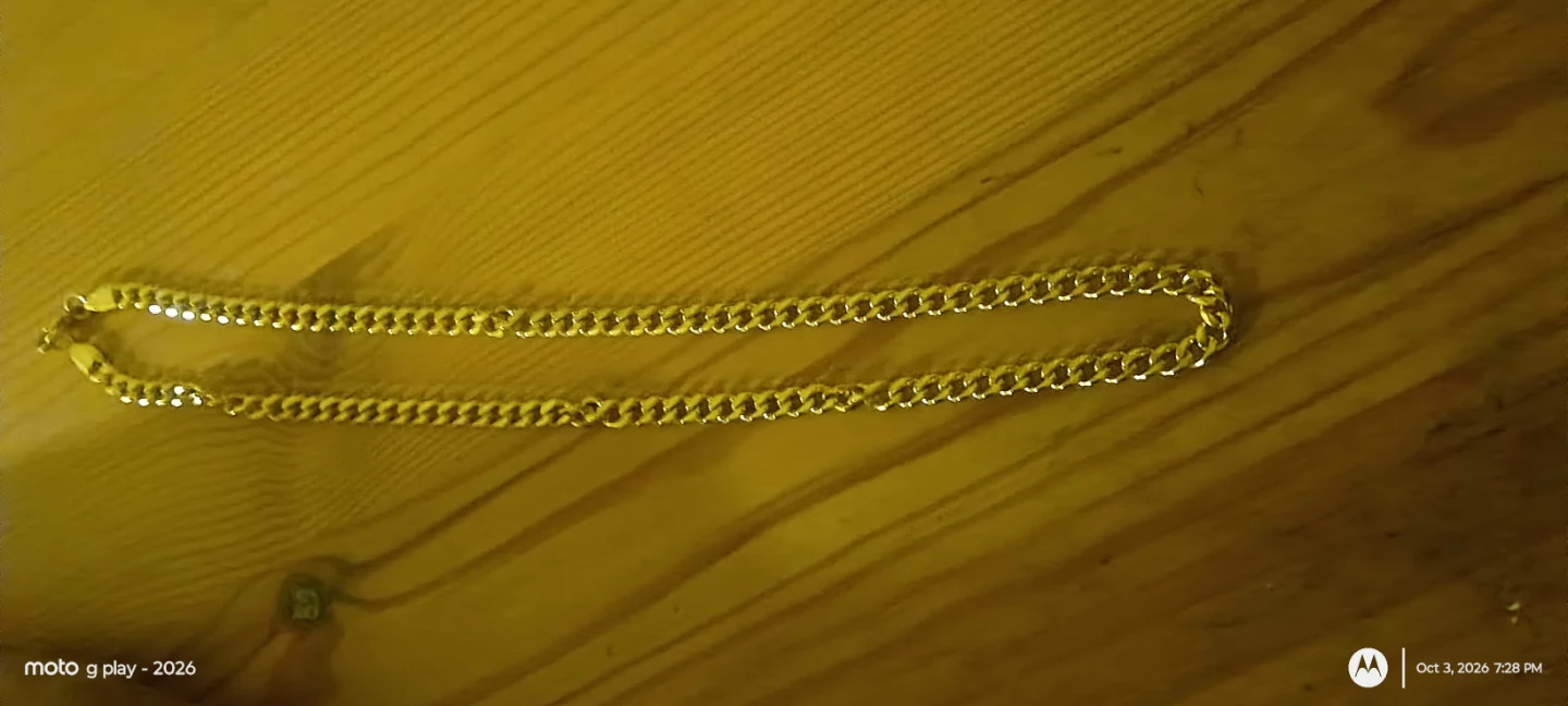 18k Gold-plated Curb Chain Necklace