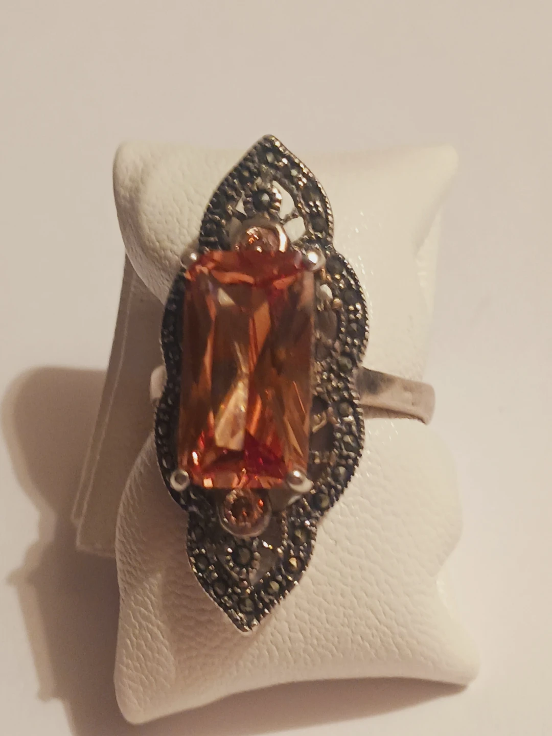 Art Deco Sterling Silver 925 Marcasite Ring. 9. - photo 3