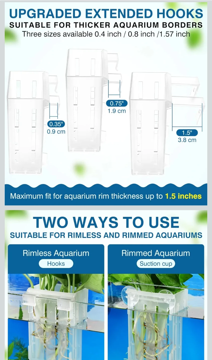 Set of 7 Aquarium Plant Holders - photo 3