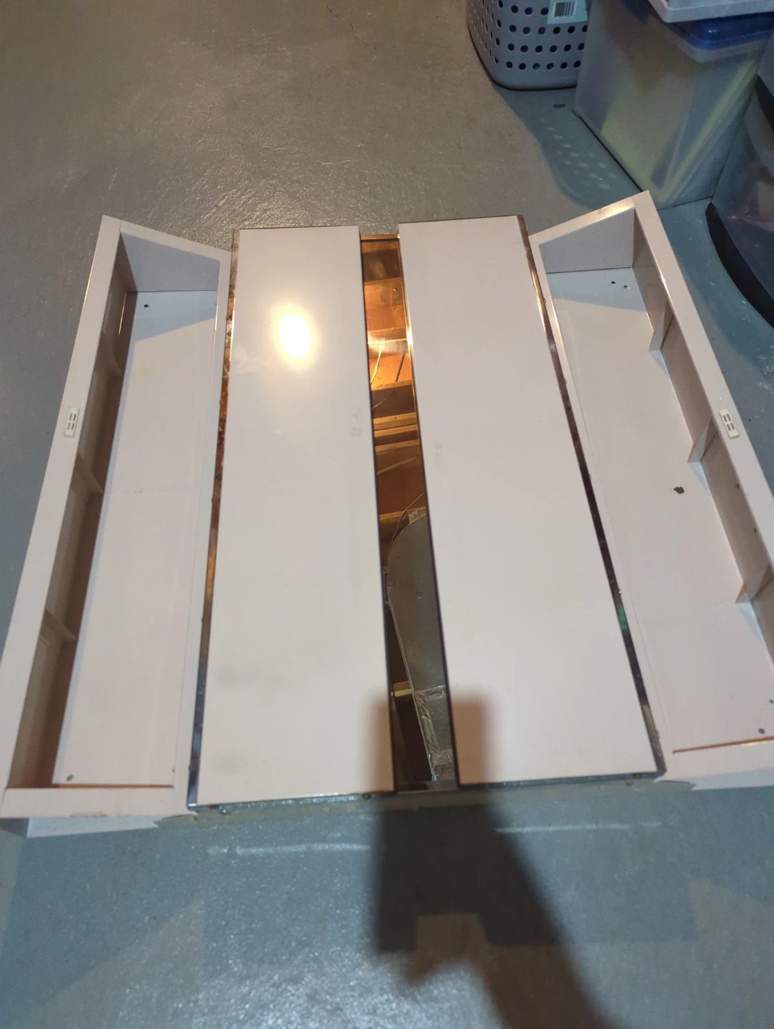 Tri-View Bathroom Medicine Cabinet Mirror - photo 2