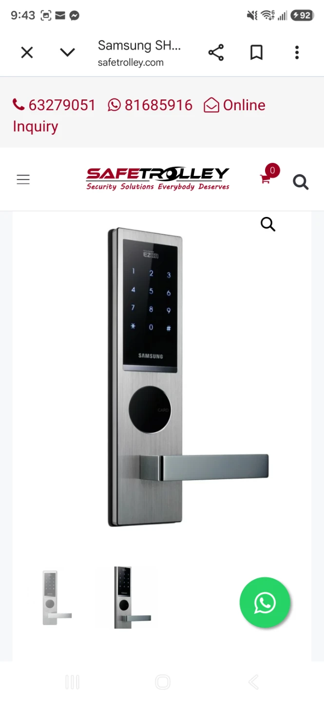 Samsung SHS-6020 Digital Door Lock - photo 5