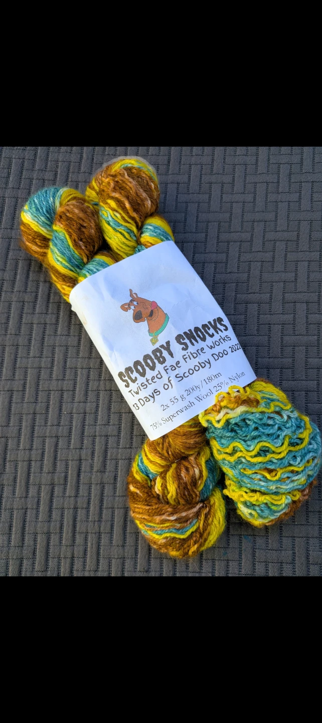 Twisted Fae Fibre Works Scooby Snocks Yarn