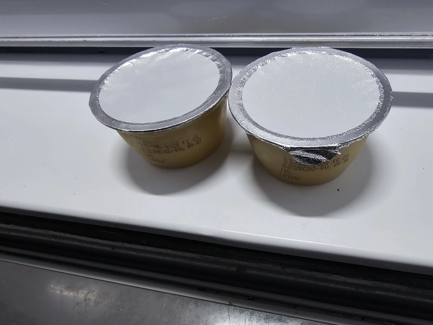 Two pudding cups
