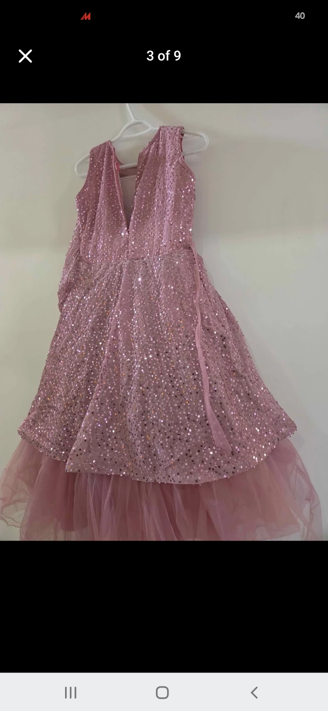 Pink Sequin Party Dress Size 34 - photo 5