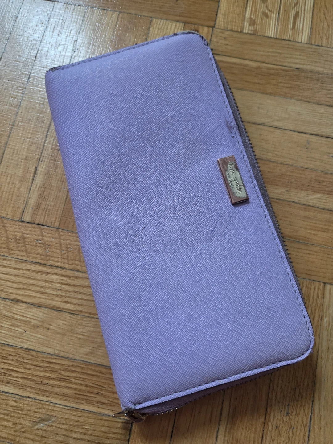 Kate Spade Lavender Zip-Around Wallet
