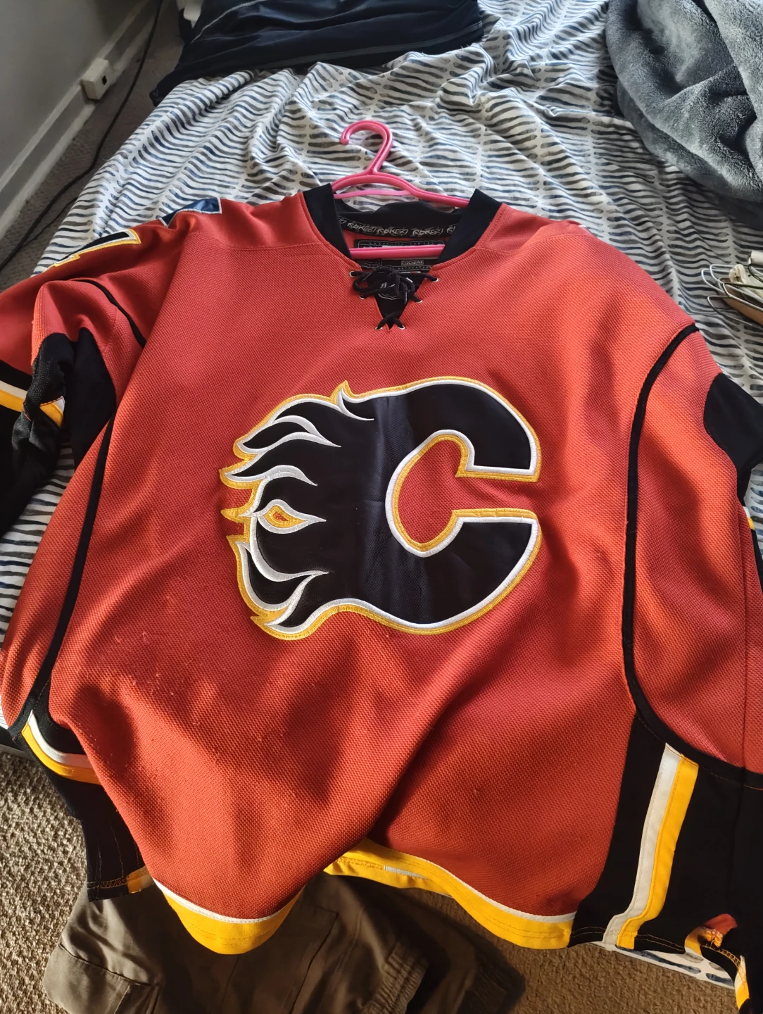 Calgary Flames Kiprusoff Reebok Authentic Jersey - photo 3