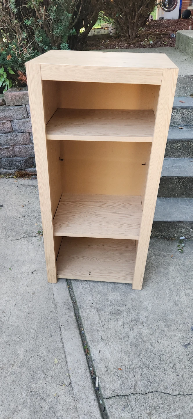 Light Oak Wood Storage Shelf