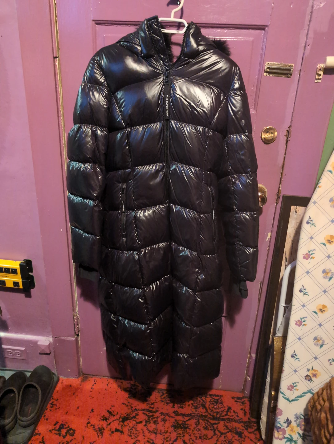 Aritzia The Super Puff Long Puffer - Black - Size Large