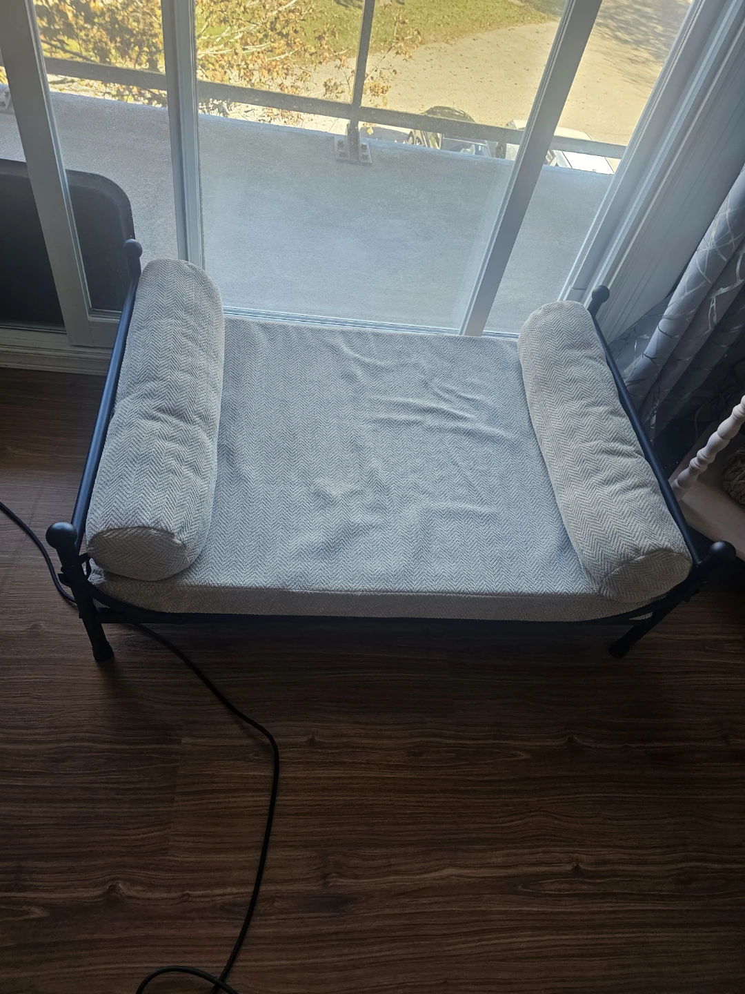 Black Metal Elevated Pet Bed - photo 3
