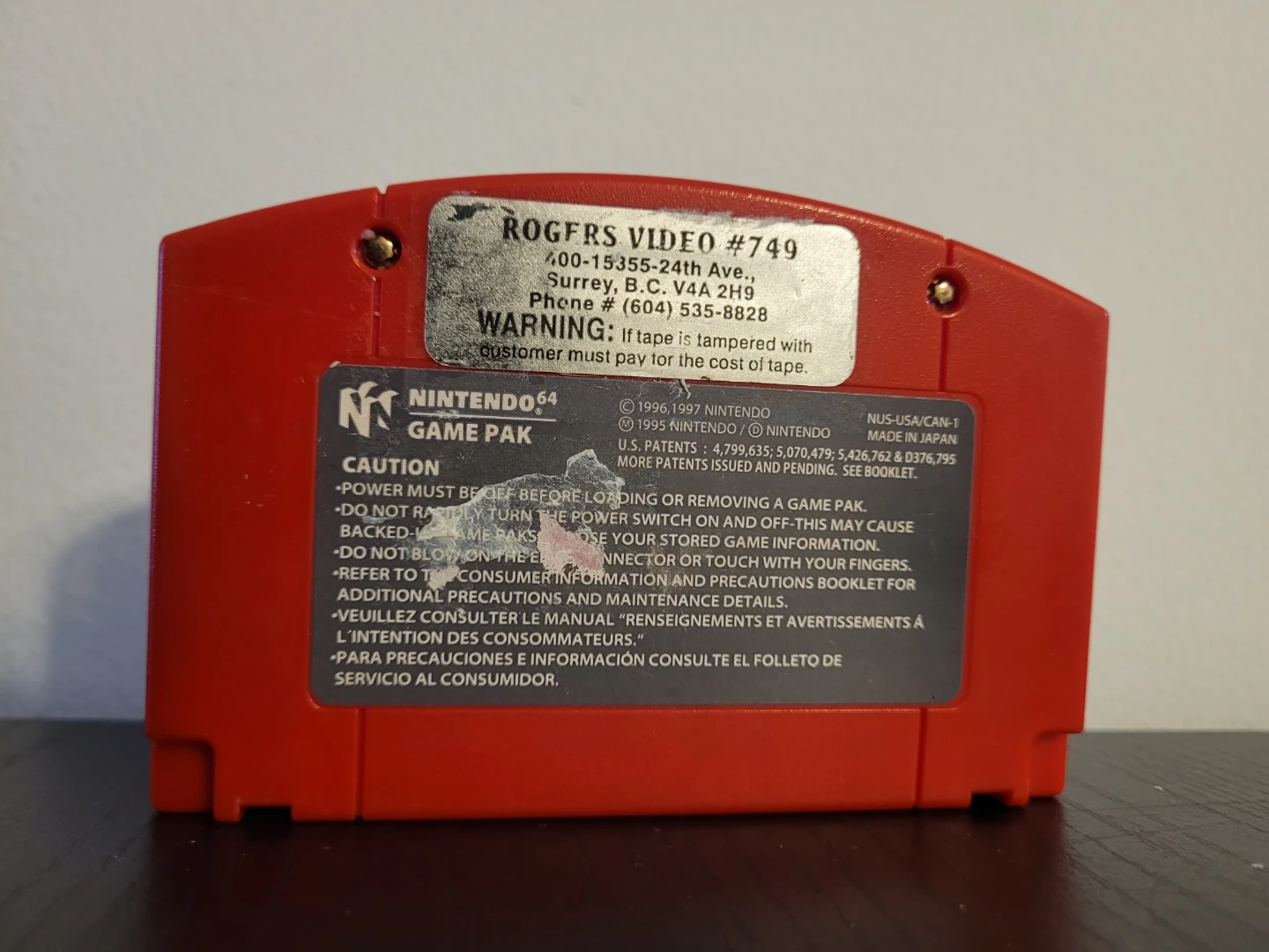 Spider-Man Nintendo 64 Game Cartridge - photo 4