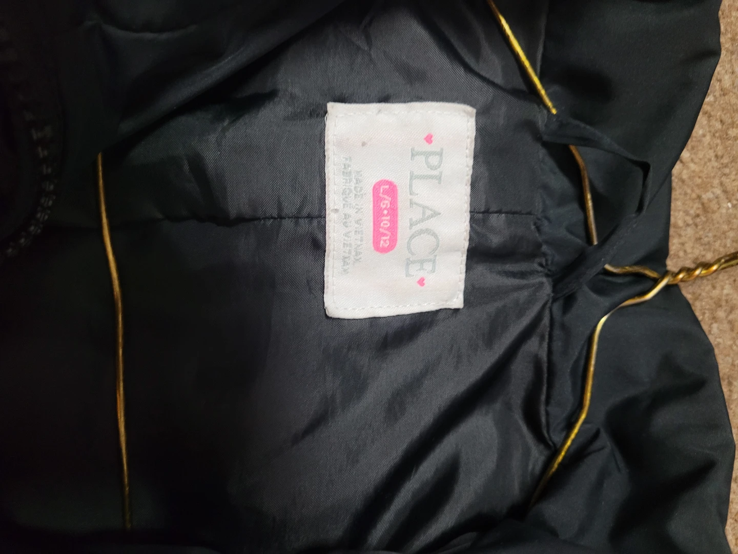 The Children's Place Black Puffer Jacket Size L - photo 3