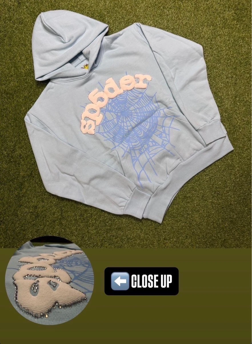 SP5DER Light Blue Hoodie