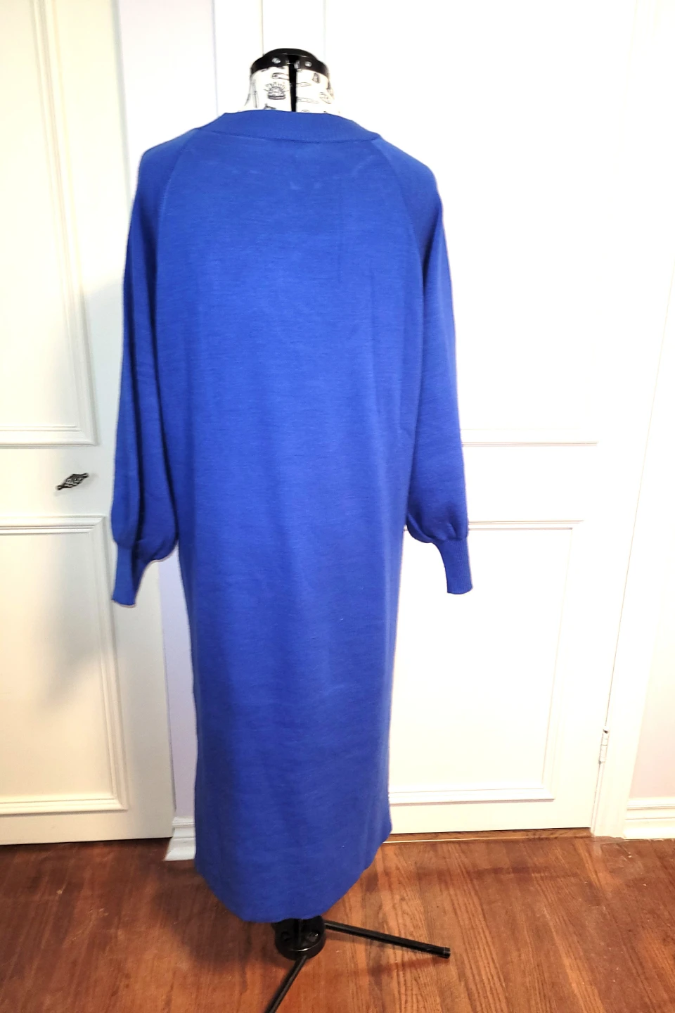 Blue Knit Midi Dress - photo 3