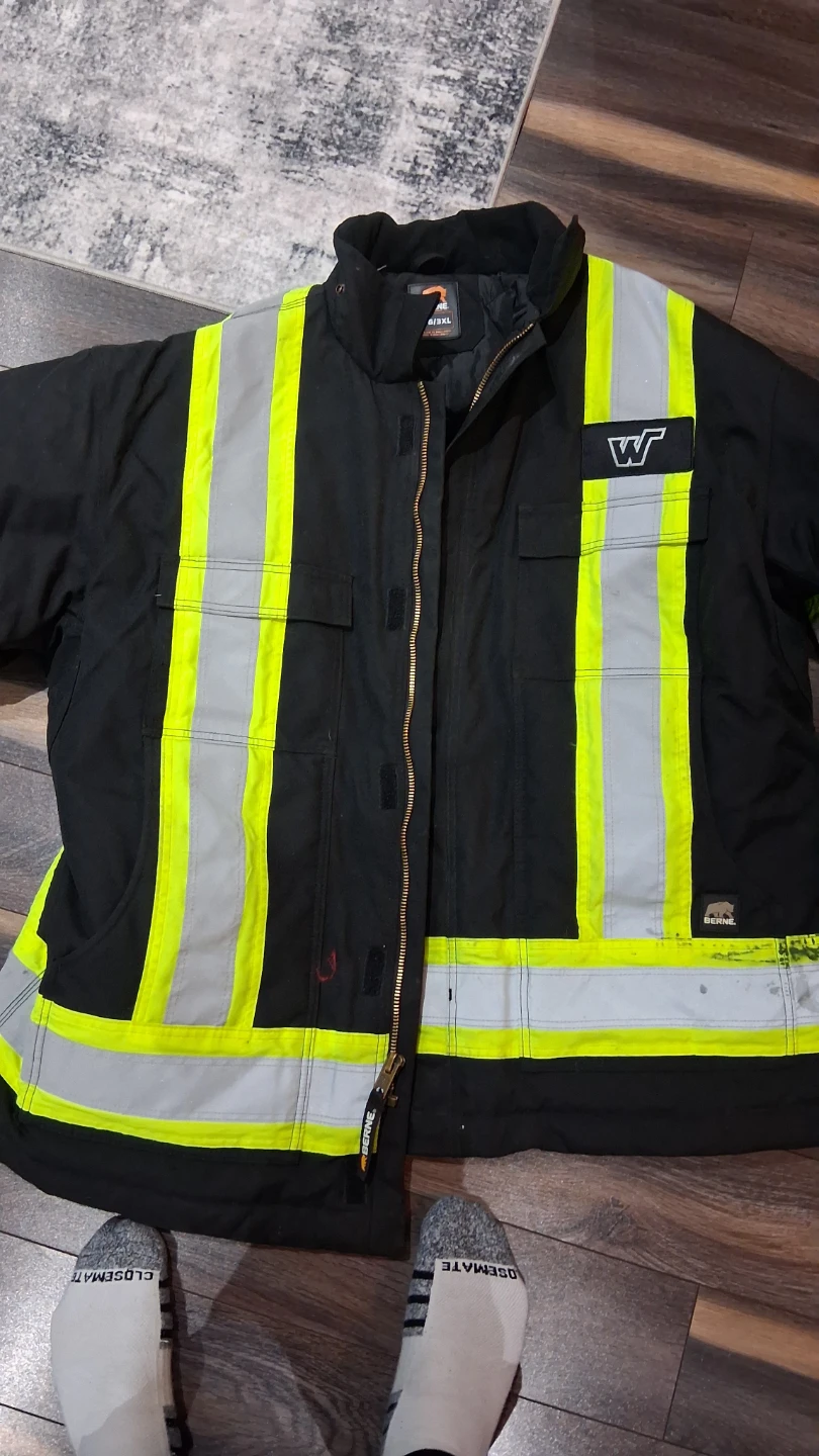 Berne Workwear Hi-Vis Safety Jacket 3XL