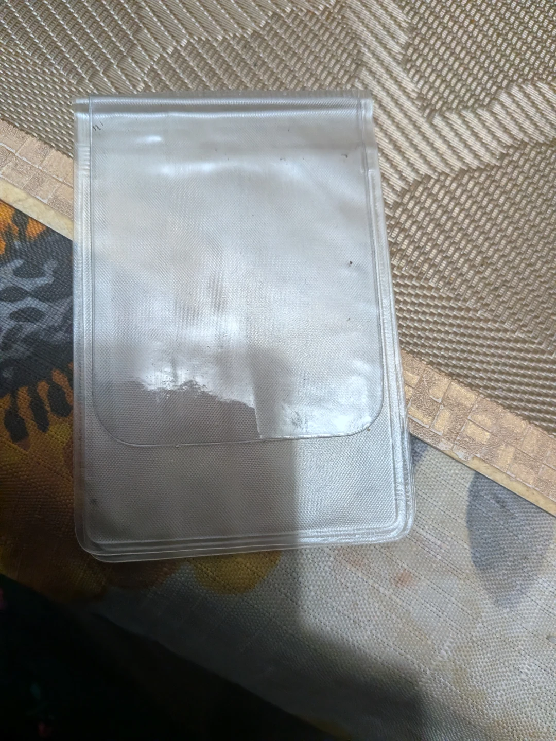 Clear Plastic Card Holder Sleeve - photo 2