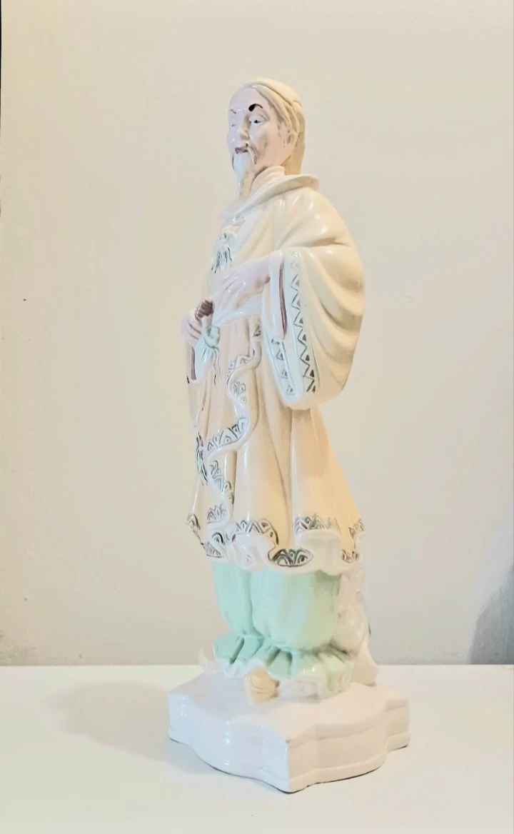 16" Holland Mold Ceramic Chinese Emperor Figurine - photo 2