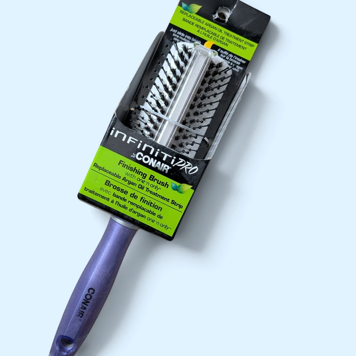 Conair InfinitiPRO Finishing Brush with Argan Oil Strip