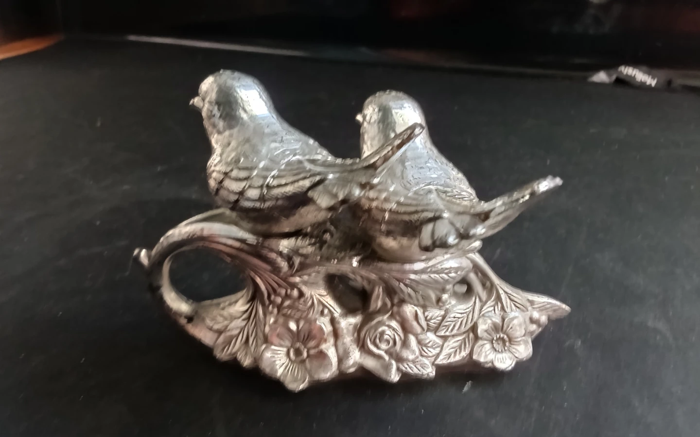 Antique Weidlich Bros. Silver-Plated Bird Salt & Pepper - photo 2
