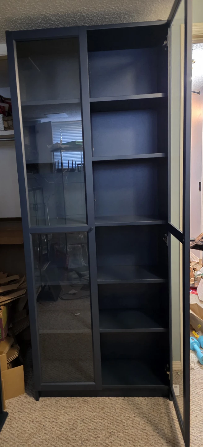 Brand New IKEA Billy Bookcase with Glass Doors - photo 2