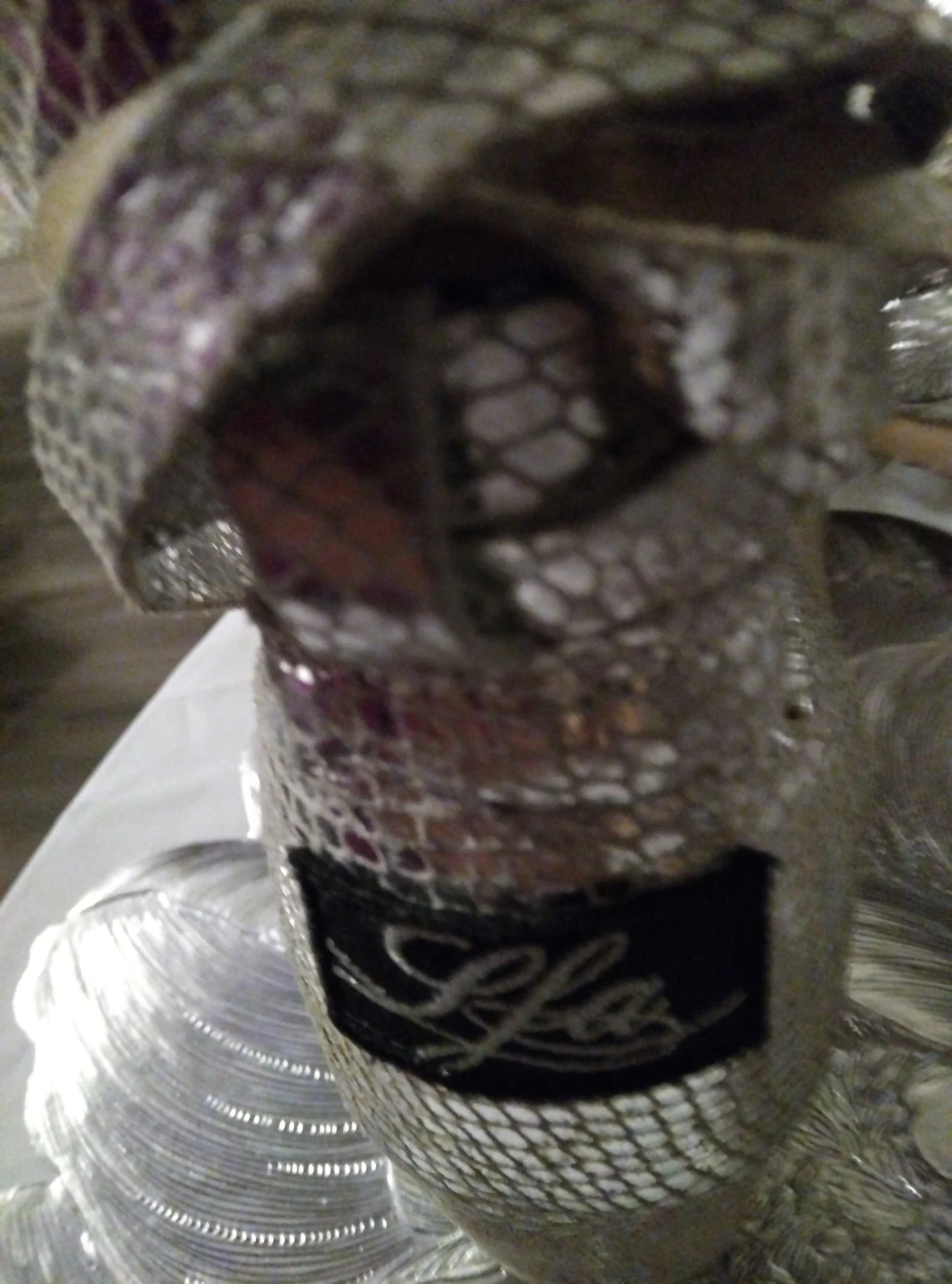 Lfa Silver Metallic Boots lined with real fur - photo 4