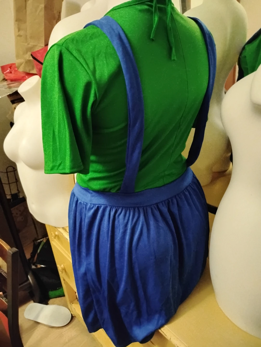 Luigi Themed Costume Dress and Hat - photo 2
