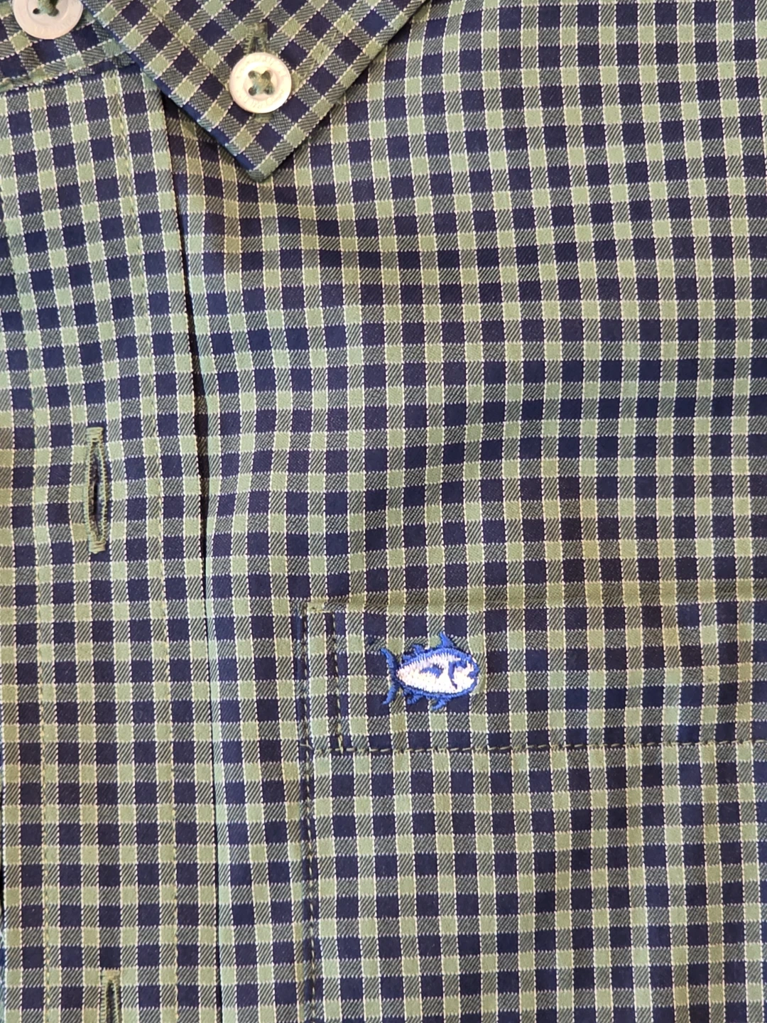 Boys Southern Tide Intercoastal Gingham Shirt Size Large - photo 3