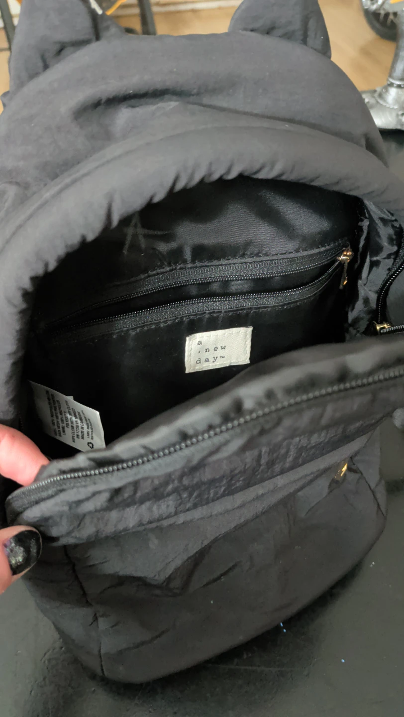 A New Day Black Backpack (small, slim, long strap) - photo 2