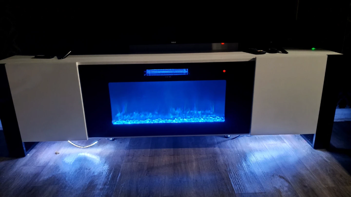 LUXOAK Fireplace TV Stand with LED Lights - photo 2
