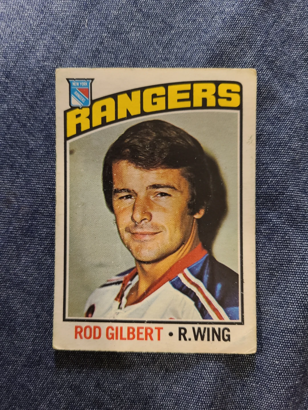 1976-77 O-Pee-Chee Rod Gilbert Hockey Card