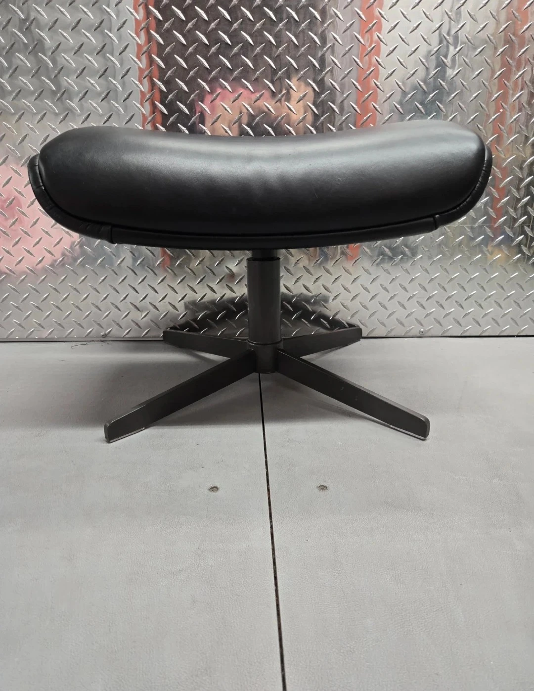 Article Brand Otio Mid Century Black Leather Ottoman Stool - photo 4