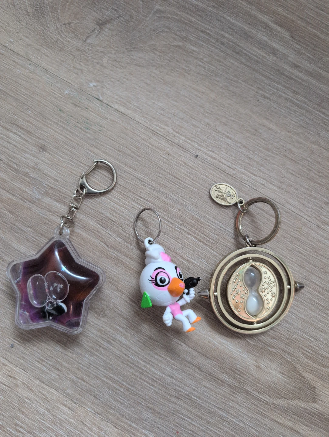 Set of 3 Character Keychains FNAF and Harry Potter