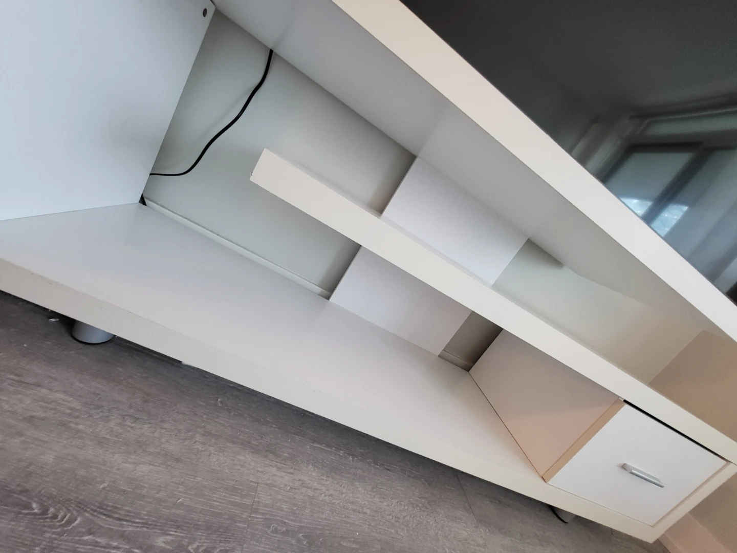 Modern White TV Stand - $170 or Best Offer - photo 5