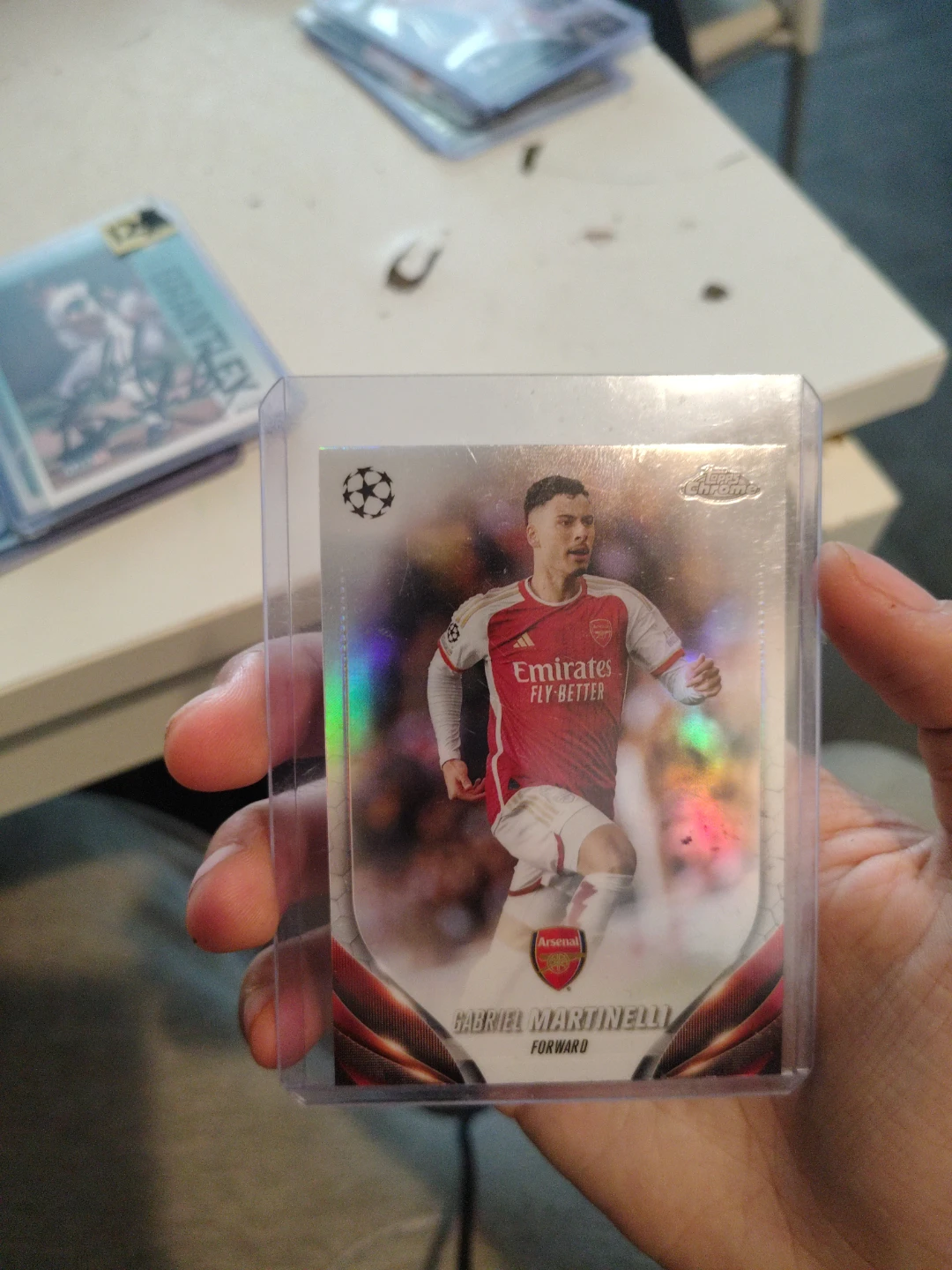Gabriel Martinelli Topps Chrome UEFA Card