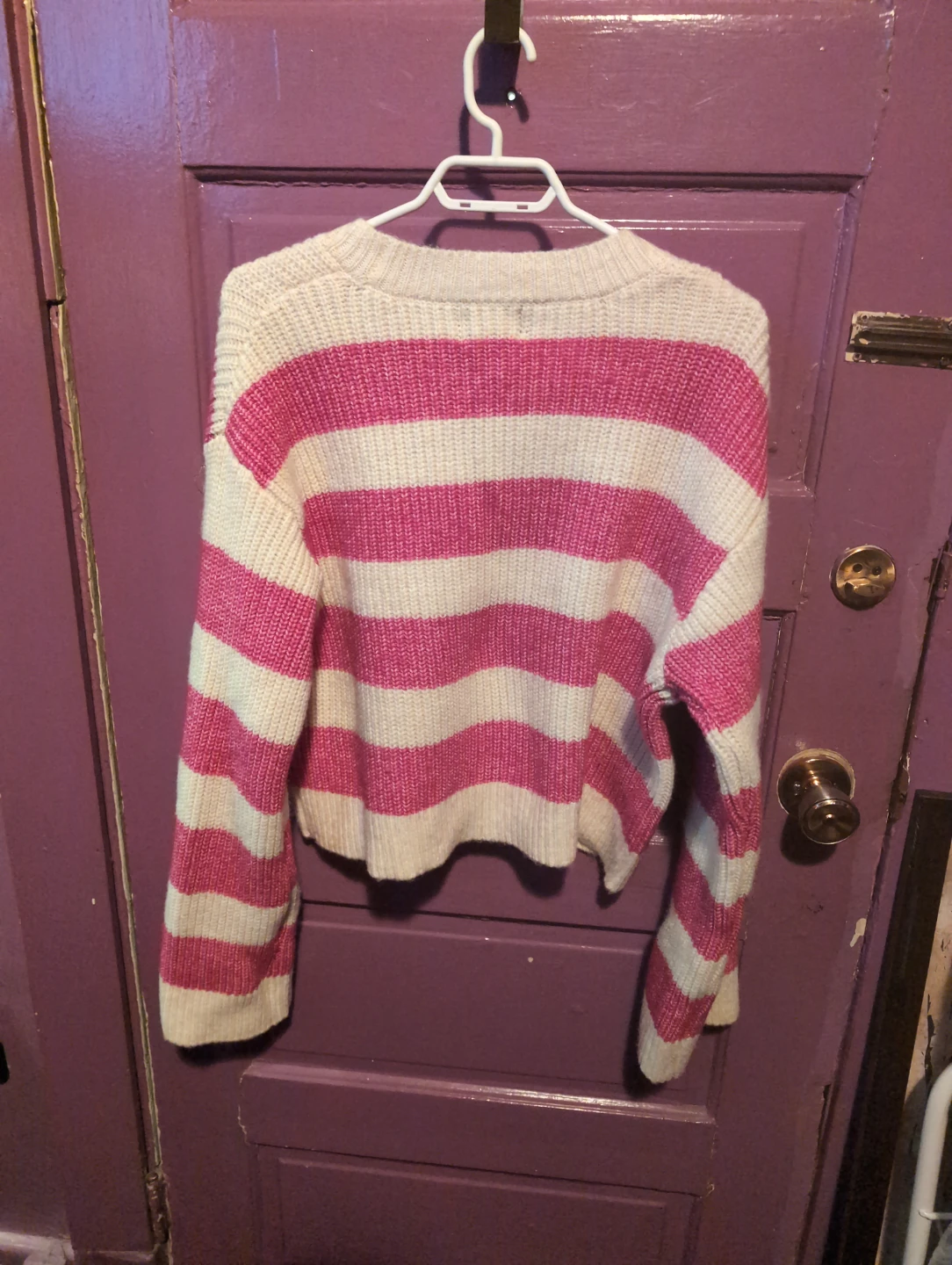 PIECES Striped Knit Cardigan - photo 2