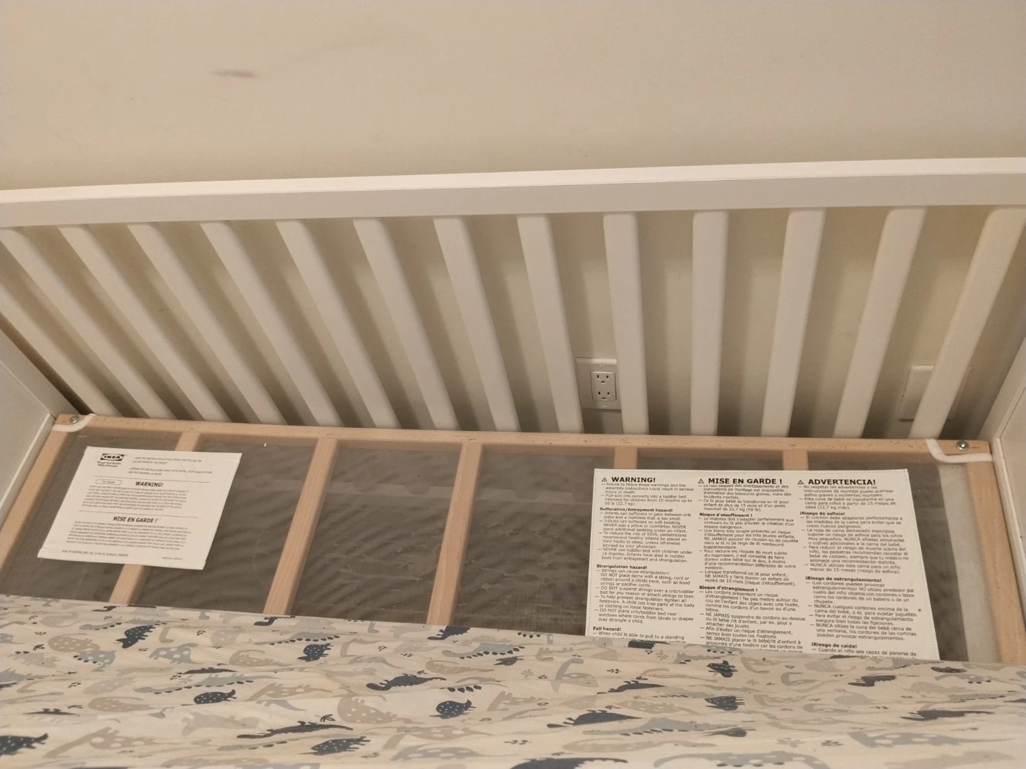IKEA White Crib - photo 2