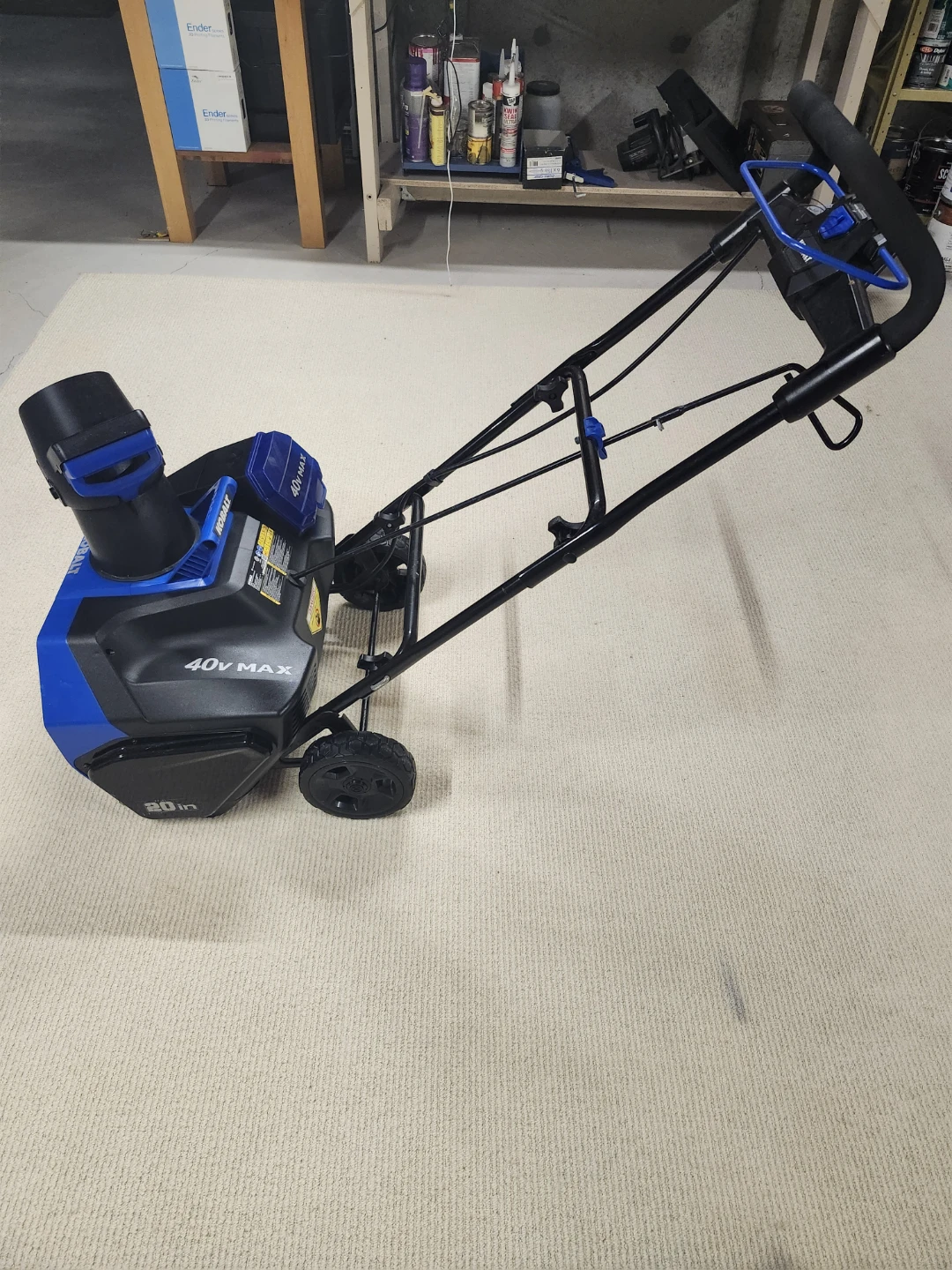 Kobalt 40V MAX Cordless Snowblower – Excellent Condition - photo 4