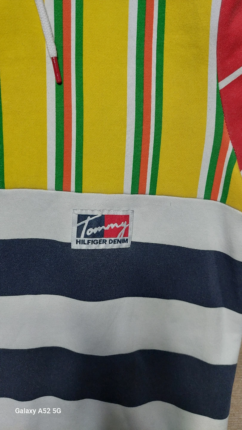 Vintage Tommy Hilfiger Denim Multi-coloured Striped Hoodie - photo 5